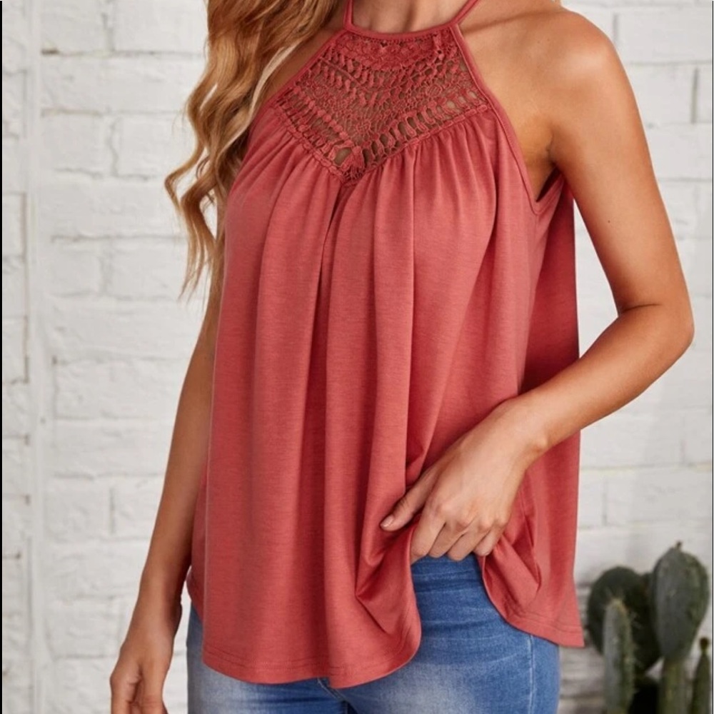 Spaghetti strap flowy top